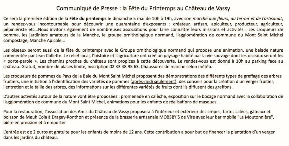 Communiqué de presse 17 avril 2024