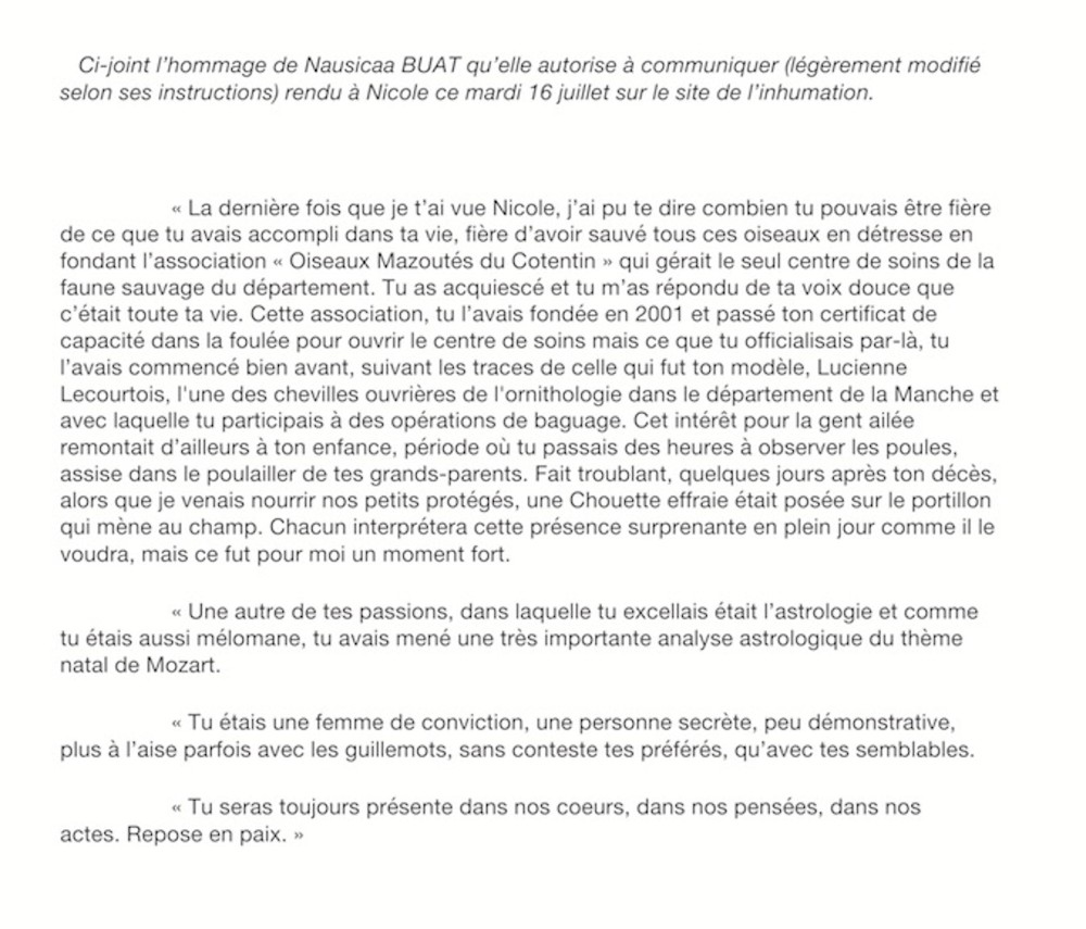 Message transmis par Jacques Alamargot le 21 juillet 2024