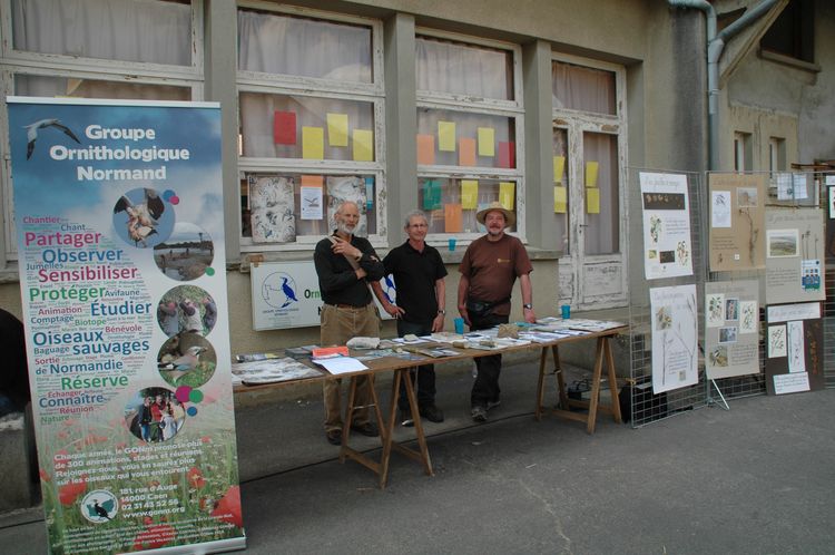 Le stand avec, à gauche,  le tout nouvel enrouleur du GONm . Merci à Vottana qui a assuré la livraison.