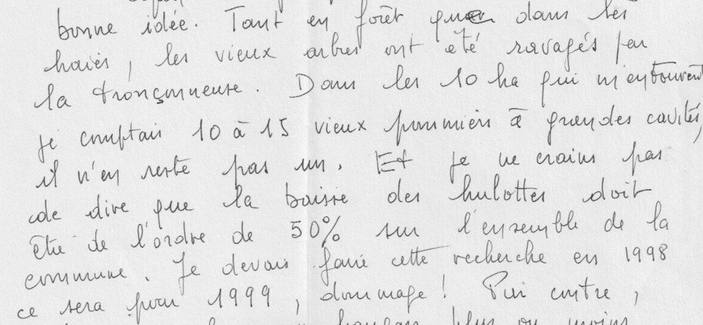 Courrier du 24 février 1999 (Archives J. Collette)