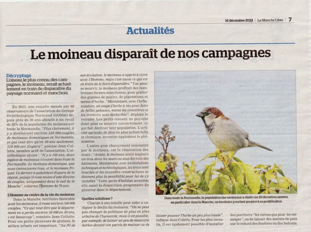 Edition papier du 14 décembre 2024