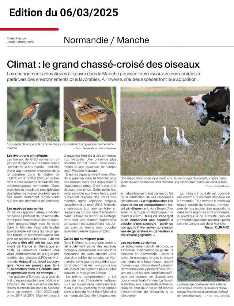 Ouest-France page Manche 20250306