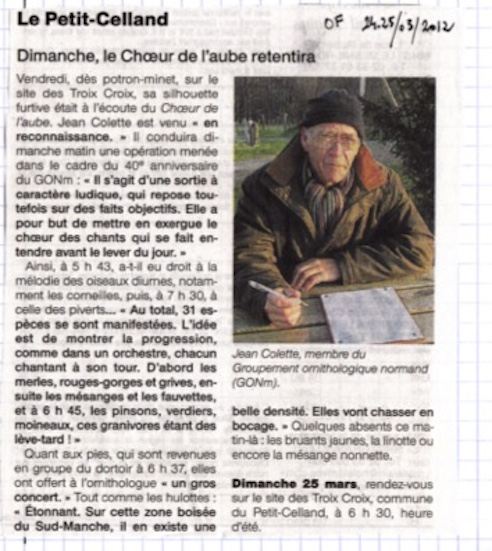 Ouest-France, 24 mars 2012
