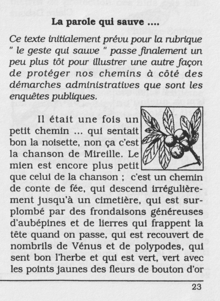 PC 134- De l'importance des échanges locaux