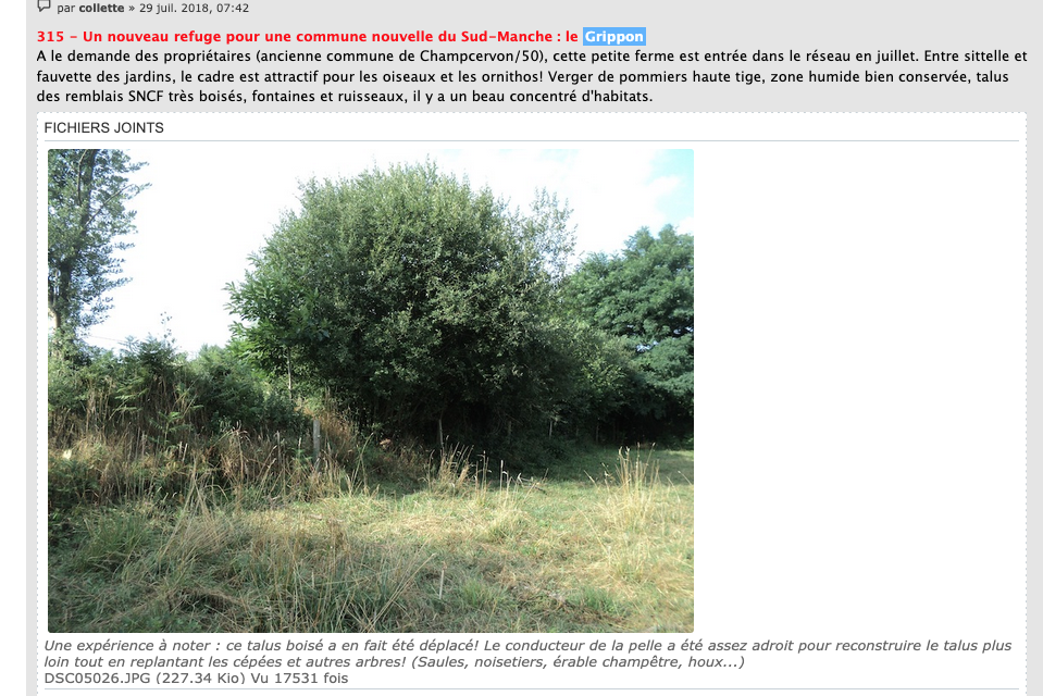 extrait du fil des refuges