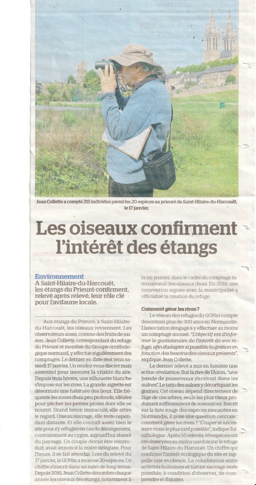 20260131-SAINT-HILAIRE-du-HARCOUET- comptage étangs.jpeg (490.71 Kio) Vu 11326 fois La Manche libre, éd du 31 janvier 2026