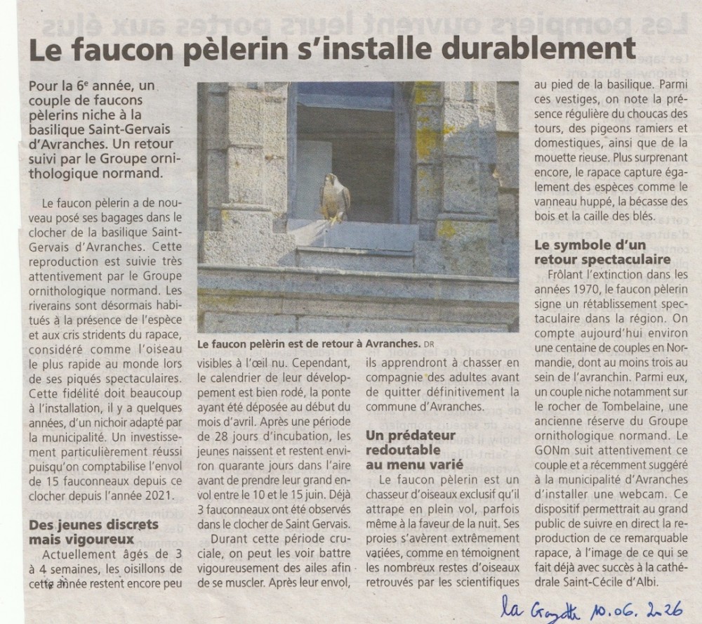 La Gazette de la Manche, édition du 10 juin 2026<br />Pour lire plus confortablement, cliquer sur le document