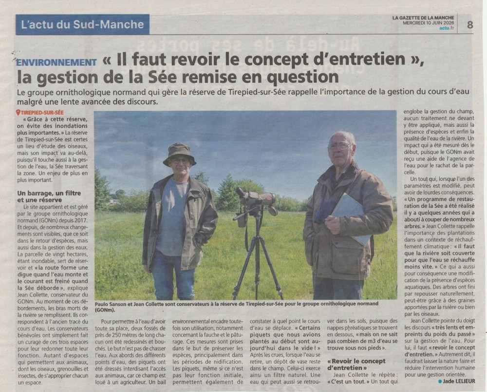 La Gazette de la Manche, édition du 10 juin 2026<br />Pour lire, cliquer sur le document