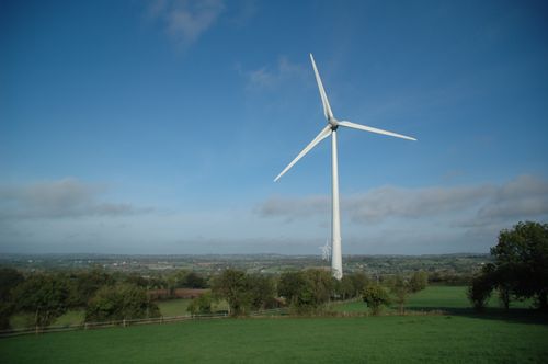 Vue du belvédère vers le NO, en direction de  Saint-Lô.