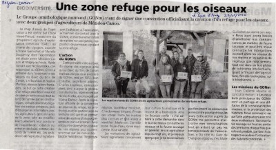 L'article du Pays d'Auge (22/01/16)