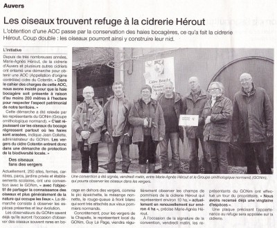 Refuge des vergers Hérout Ouest-France Auvers