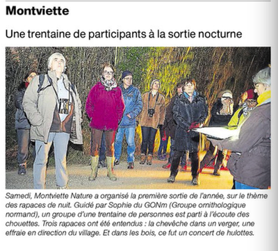Animation nocturne de Montviette OF
