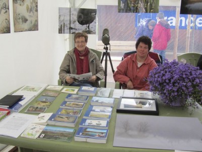 Jacqueline et Céline sur le stand.