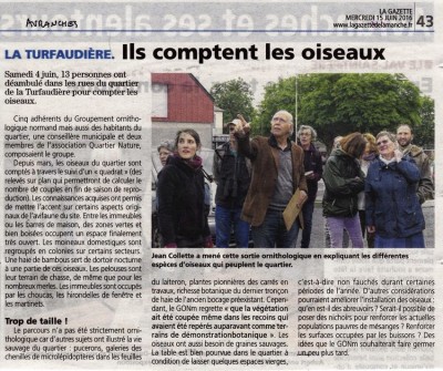 Article de la Gazette de la Manche