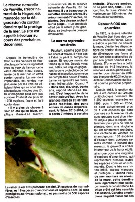 Partie gauche du corps de l'article.