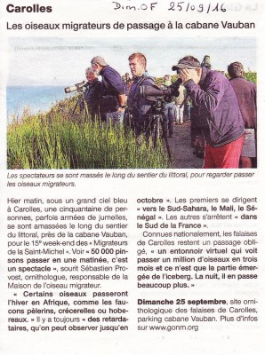 Carolles dans Dimanche Ouest-France