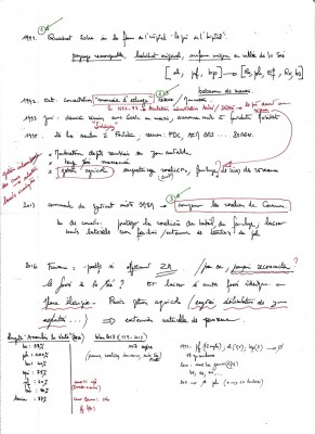 Notes personnelles de Jean Collette