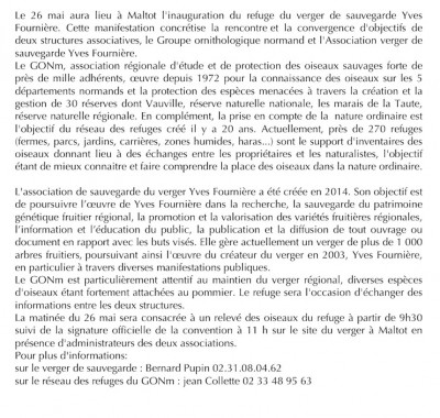 Le texte initialement prévu pour la presse en mai; la rencontre avait dû être reportée faute de carburant...