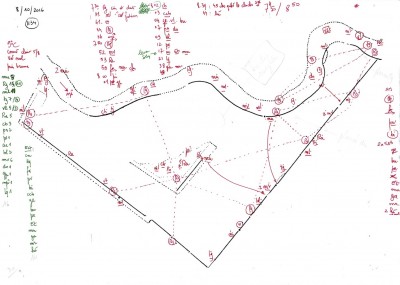Relevé de terrain du08/10/2016.