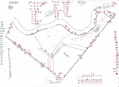 Relevé de terrain du 27/11/2016