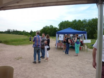 Rassemblement avant la sortie ornithologique