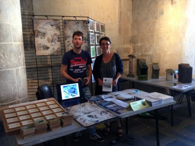 Annie et Nicolas sur le stand.