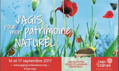 Affiche 2017de J'agis pour mon patrimoine naturel