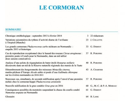 Sommaire du N°85