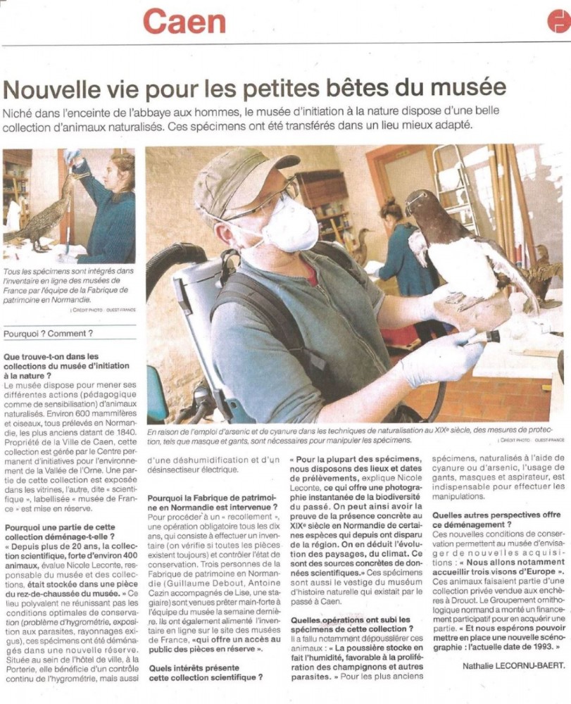 Article Ouest-France de 10/04/2018