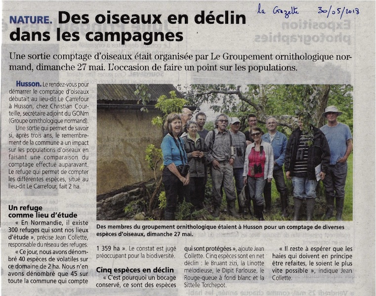 Dans la Gazette de la Manche