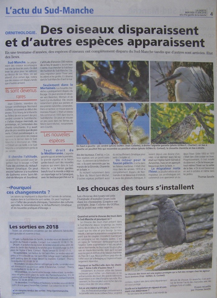 La Gazette de la Manche 13 juin 2018