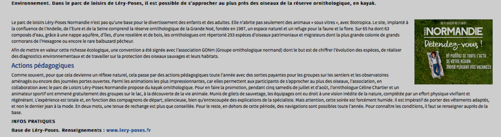 Le texte de l'article en plus grand.