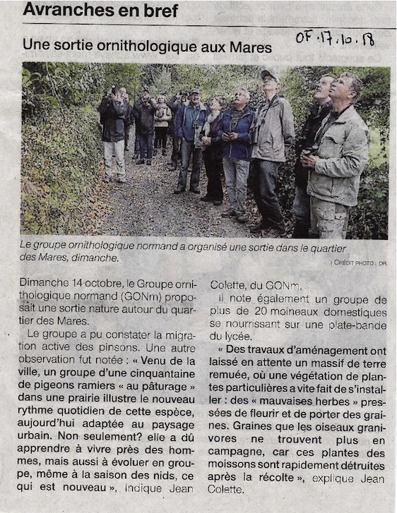 Ouest-France 17/10/2018