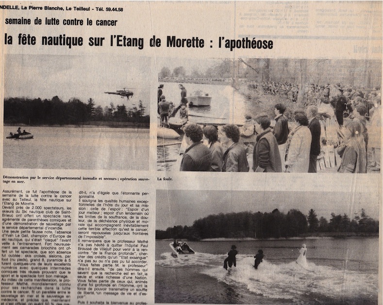 la Manche libre, 15 mai 1983. Le spectacle nautique au milieu des oiseaux nicheurs...