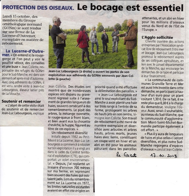 La Gazette de la Manche 17/10/2018