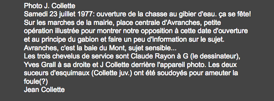 commentaire extrait des archives du GONm.