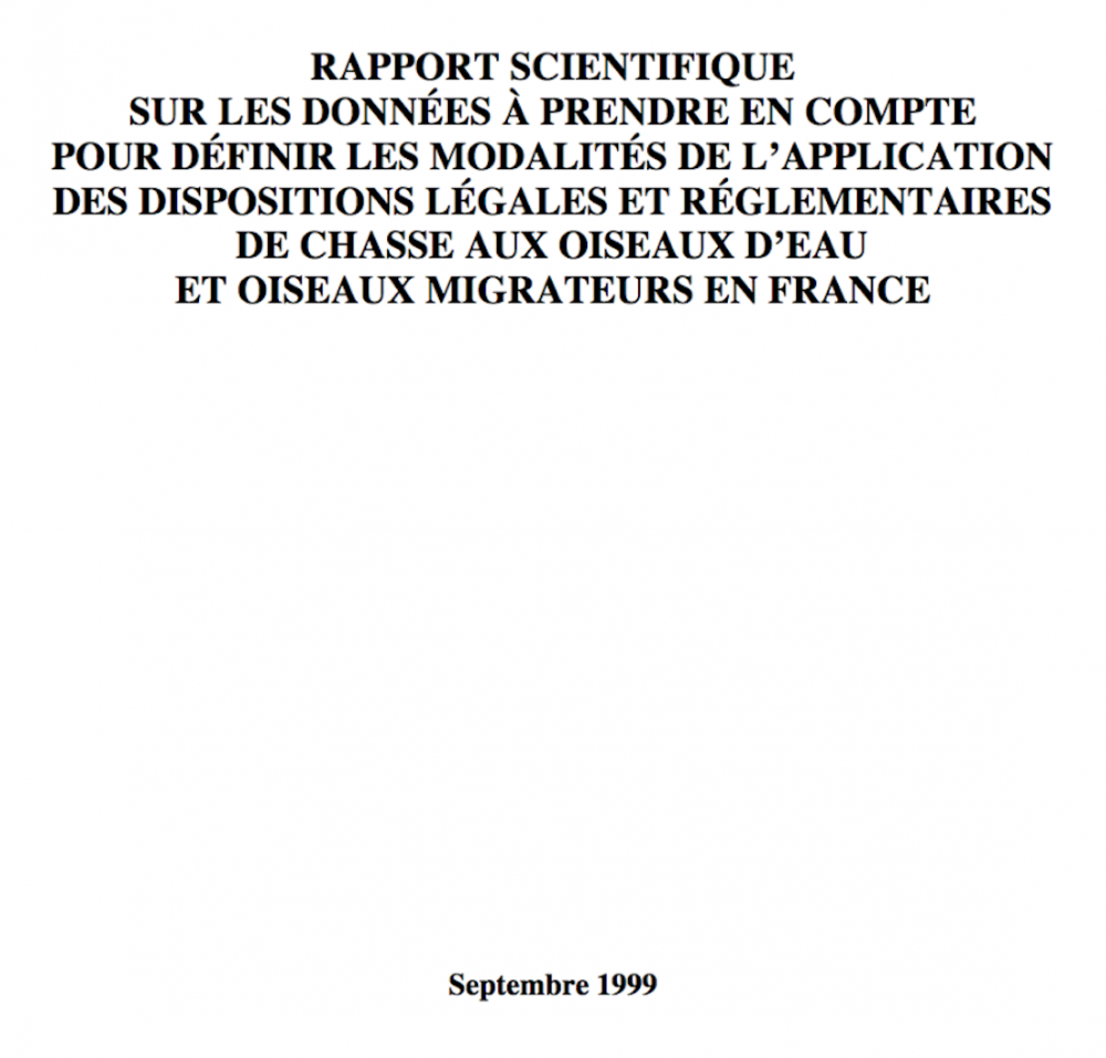 Titre complet du rapport du professeur Lefeuvre