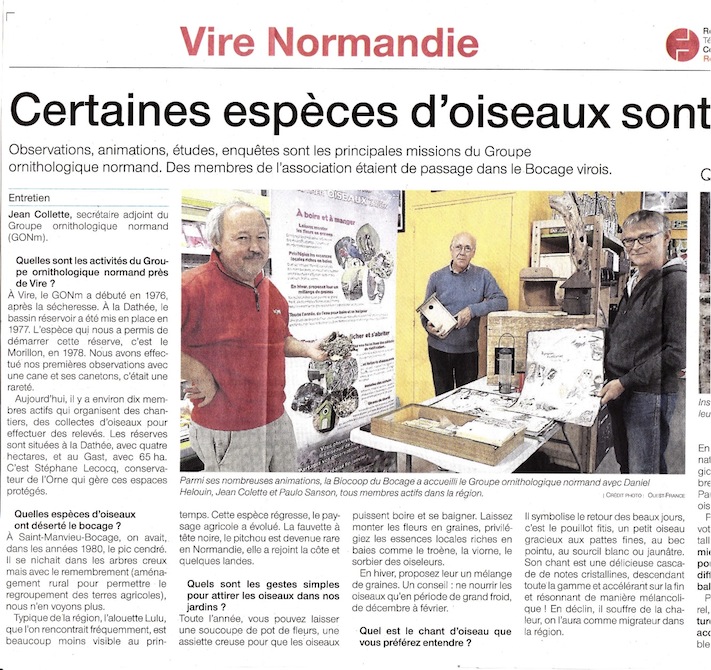 Ouest France 3 novembre 2018