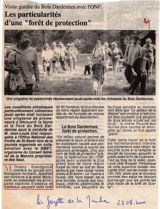 La Gazette de la Manche, 23 août 2000