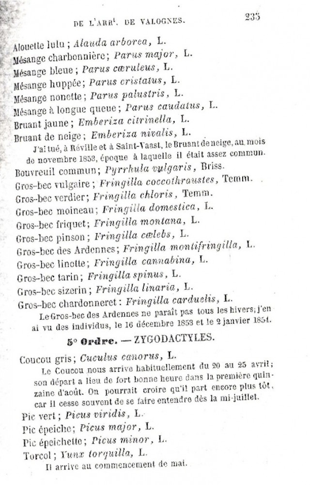 page 325 : le torcol parait régulier au même titre que beaucoup d'autres espèces.