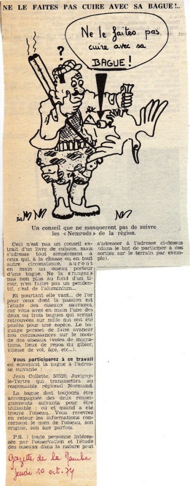 La Gazette de la Manche, 10 octobre 1974