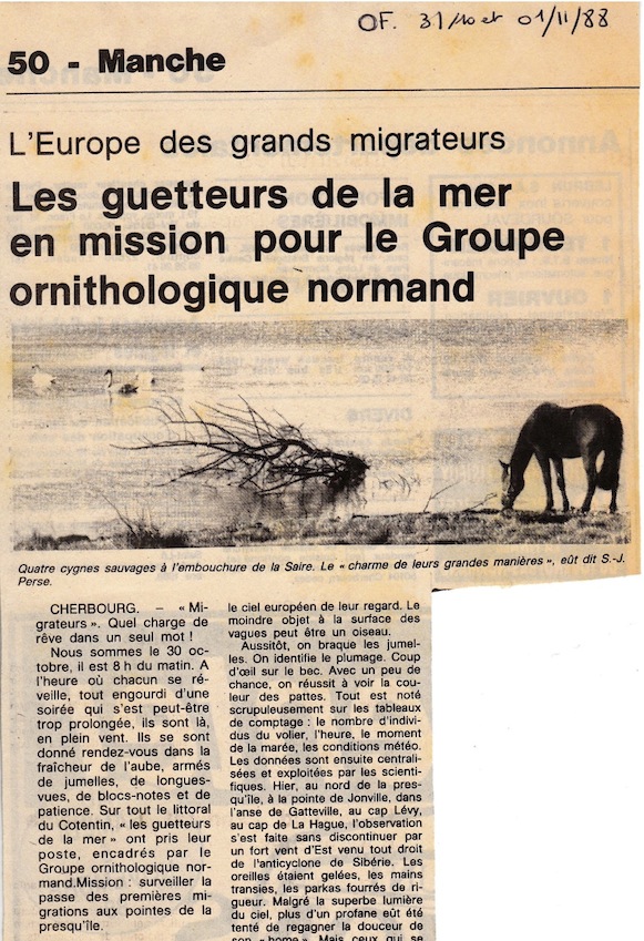 Ouest-France, 31 octobre et 1er novembre 1988