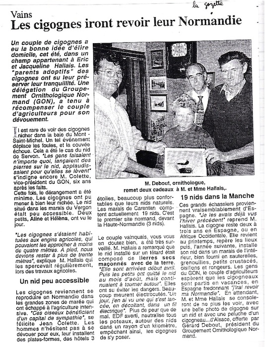 La Gazette de la Manche 19 septembre 1998