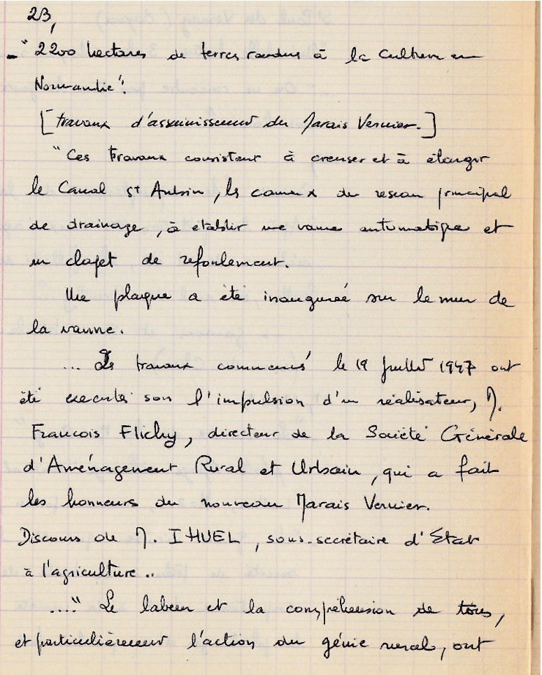 copie de l'article extrait du Ouest France publié le 23 janvier 1950 (archives J Collette).<br />Ouest France, Journal républicain du matin; 5e année.