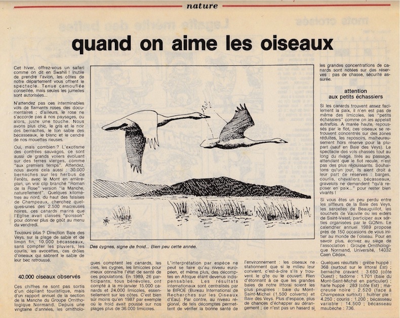 La Manche libre, 19 février 1989