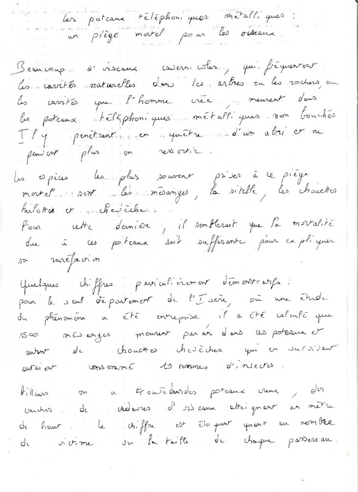 Texte de synthèse rédigé par JM Joly