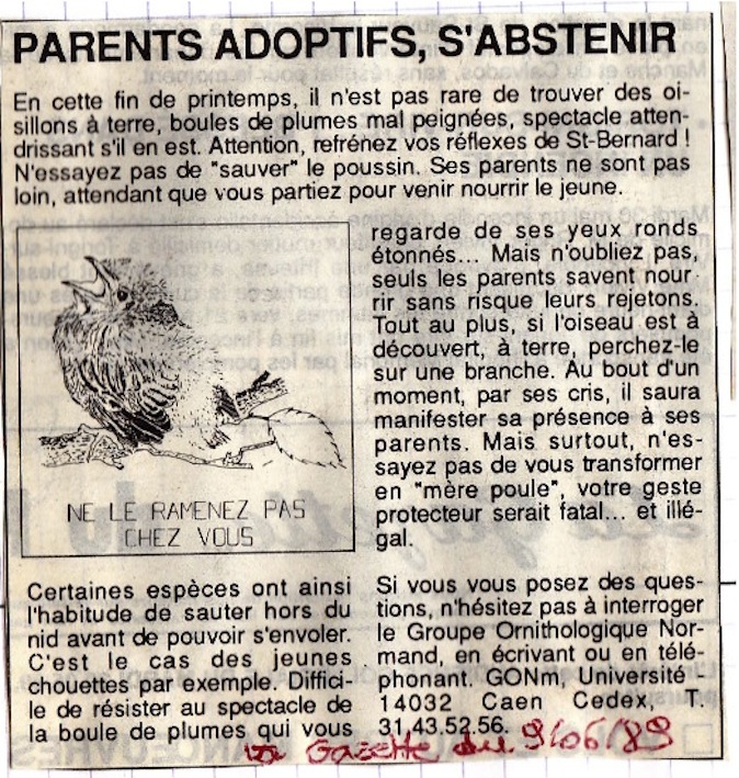 La Gazette de la Manche, 9 juin 1989