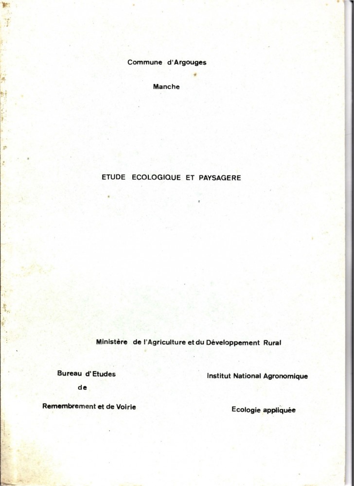 Document édité en juillet 1973.<br />Don de M. de Coniac le 3 avril 1977 rencontré chez lui au château du Gault. La carte ornithologique dont il est question dans le document n'a pas été retrouvée.