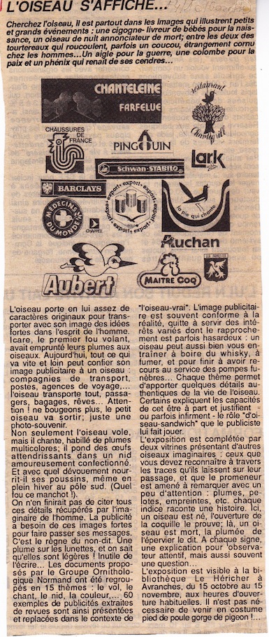 19881012 - exposition - oiseau et publicité - .jpg