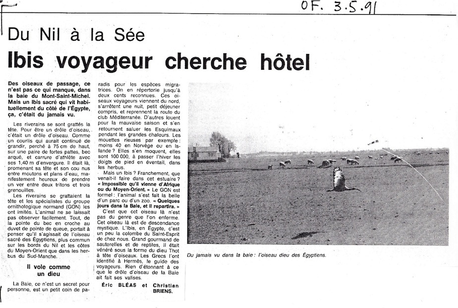 Ouest-France, 3 mai 1991.